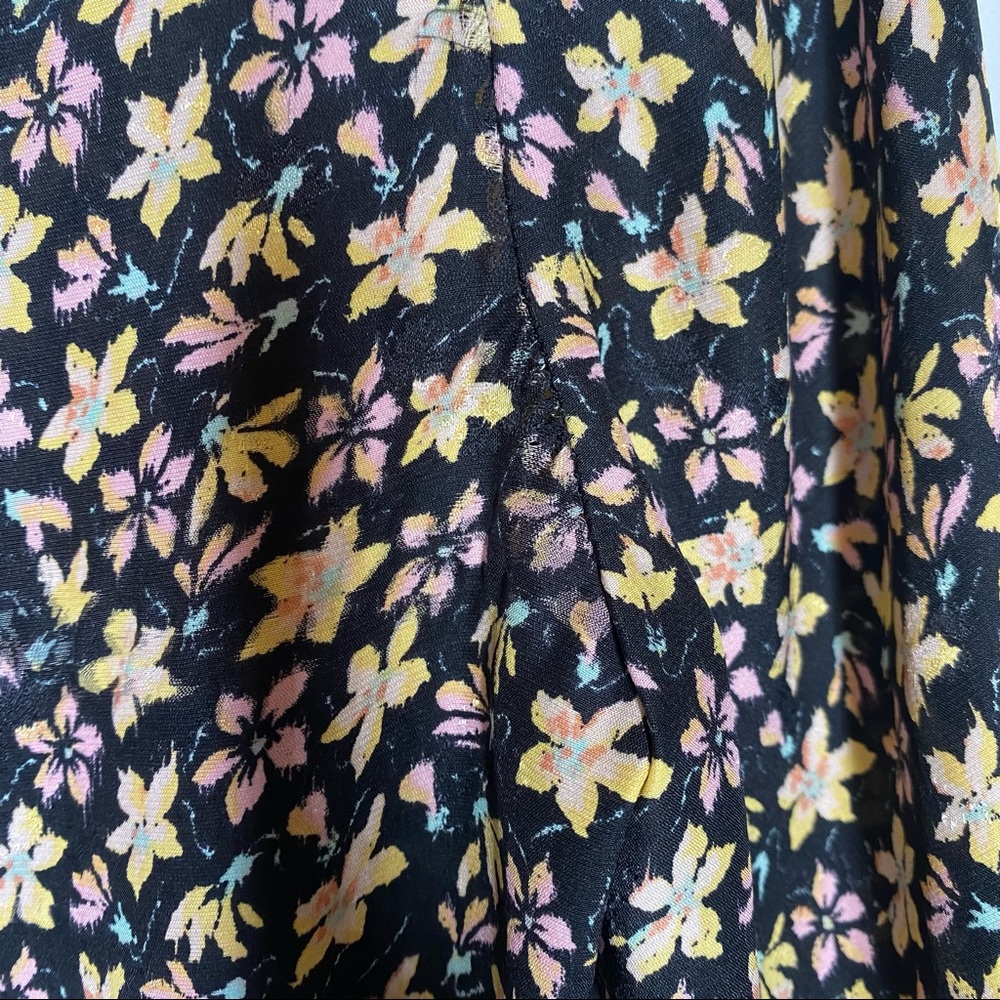 Rebecca Taylor Louisa Floral-Print Silk Top Size 4 - Picture 9 of 11